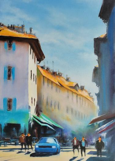Print of Expressionism Cities Paintings by Andrey Poletaev