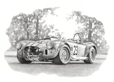 Print of Fine Art Automobile Drawings by Andrey Poletaev
