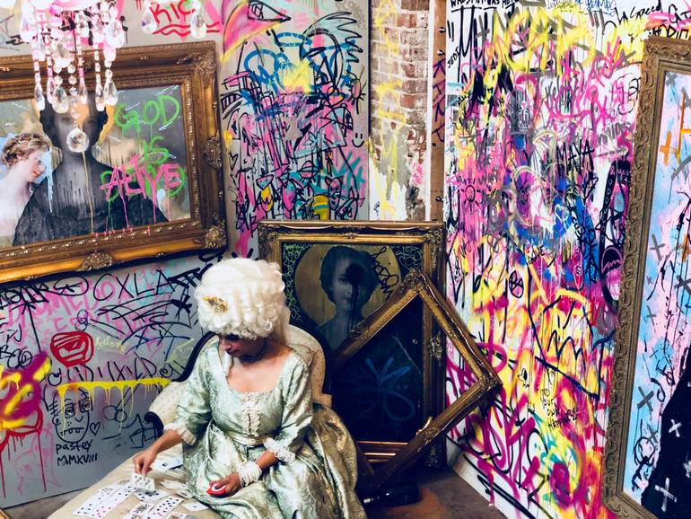 Original Figurative People Painting by Valtd Art