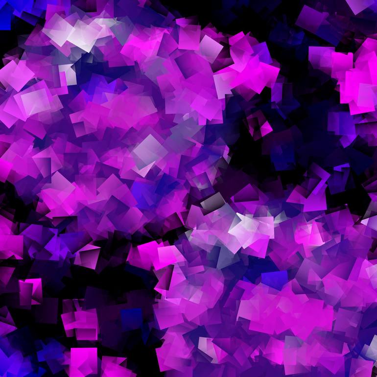 Original Abstract Digital by Tiia Vissak | Abstract Art on Other | Purple, pink and black, but not only