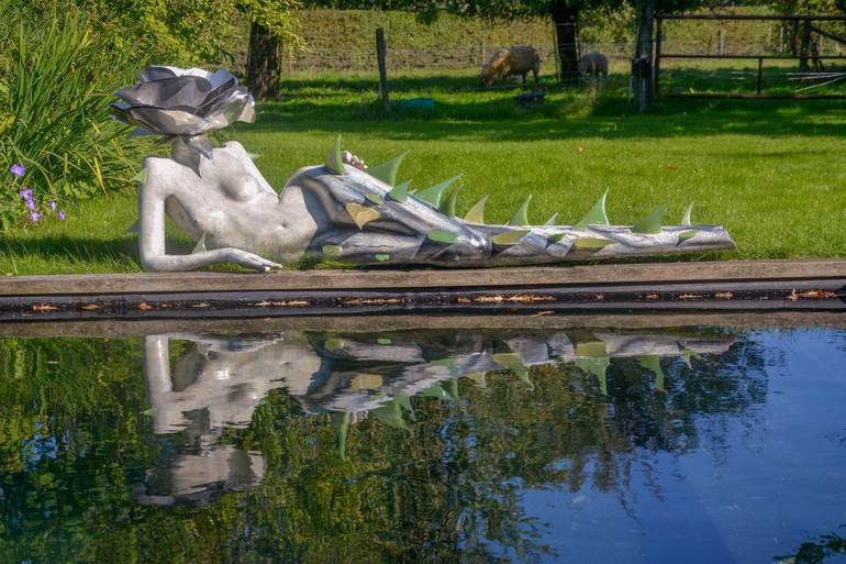 Original Surrealism Nude Sculpture by Floris wolvetang