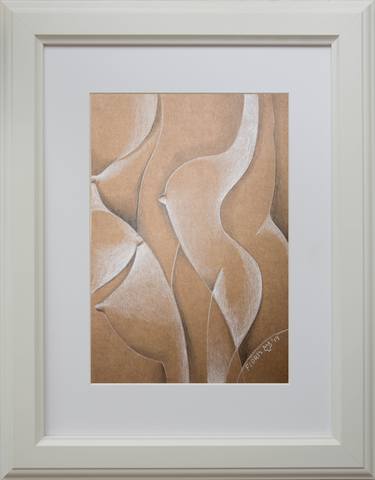 Original Abstract Body Drawings by Floris wolvetang