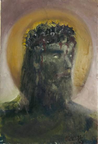 Original Portraiture Religion Painting by Manuel Tasevski
