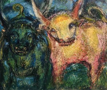 Original Expressionism Animal Paintings by Manuel Tasevski