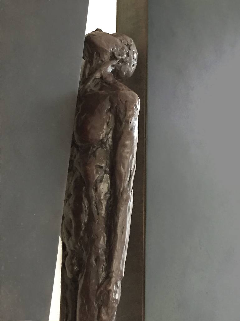 Original Expressionism People Sculpture by Laurence Perratzi