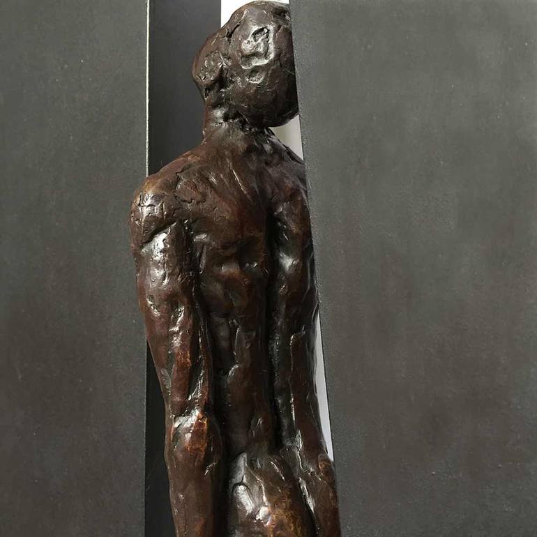 Original Expressionism People Sculpture by Laurence Perratzi