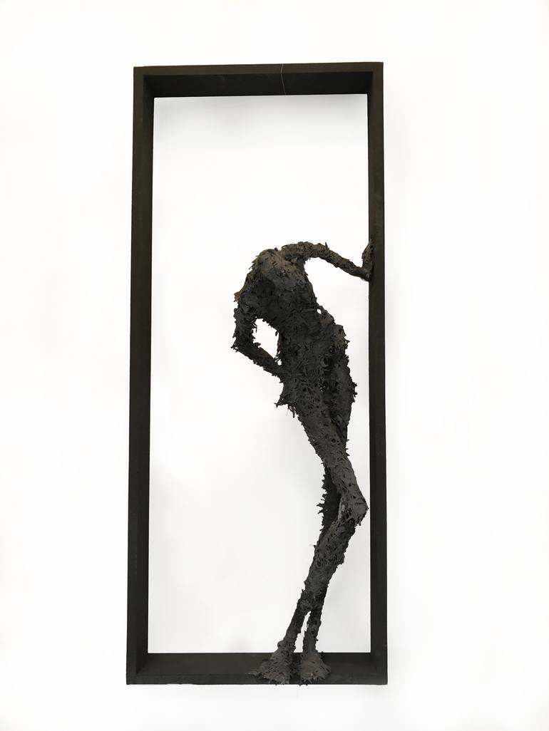 Original Abstract Expressionism People Sculpture by Laurence Perratzi