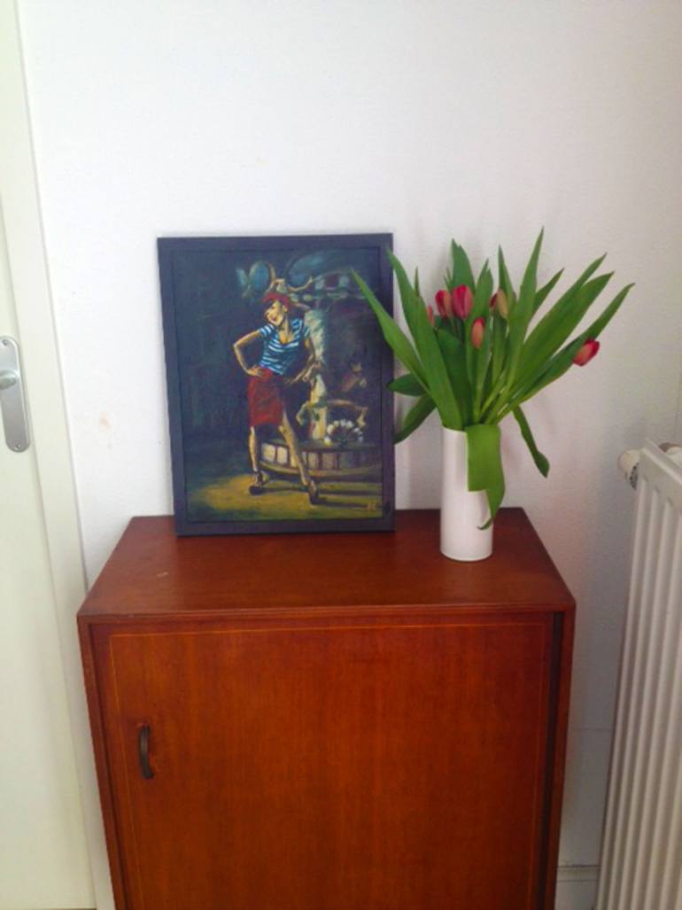 Original Art Deco Women Painting by Gaïd Ombre