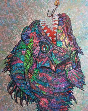 Original Abstract Animal Painting by Olexandr Yatsenko
