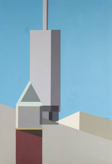 Original Abstract Architecture Paintings by marcos peinado