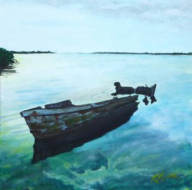 Original Fine Art Boat Paintings by Kevin Lancaster
