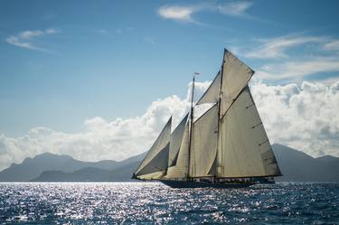 Classic sail boat Elena off Cannes thumb