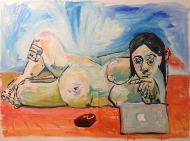 Original Conceptual Nude Paintings by Martijn den Ouden