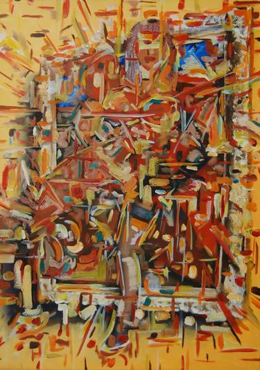 Original Abstract Expressionism Abstract Paintings by Martijn den Ouden