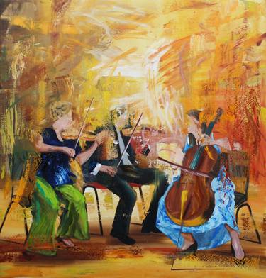 Original Abstract Expressionism Music Paintings by Cyprian Nocon
