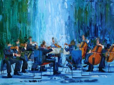 Original Abstract Expressionism Music Paintings by Cyprian Nocon