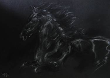 Print of Realism Horse Drawings by Jagna Safinska