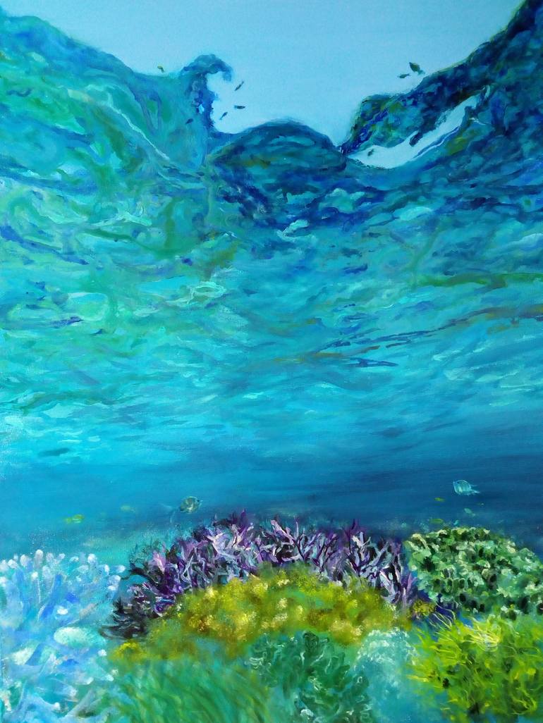 underwater painting watercolor