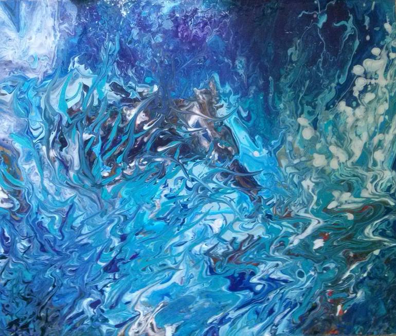 The deep Painting by Jagna Safinska | Saatchi Art