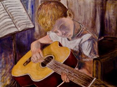 Original Figurative Music Paintings by Arris Grace Hodge