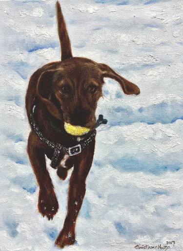 Print of Realism Dogs Paintings by Arris Grace Hodge