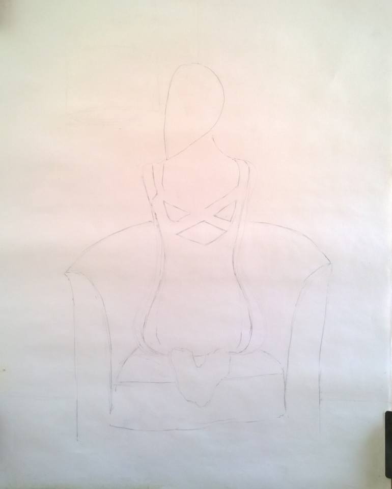 Original Figurative Women Drawing by Francisco Atig