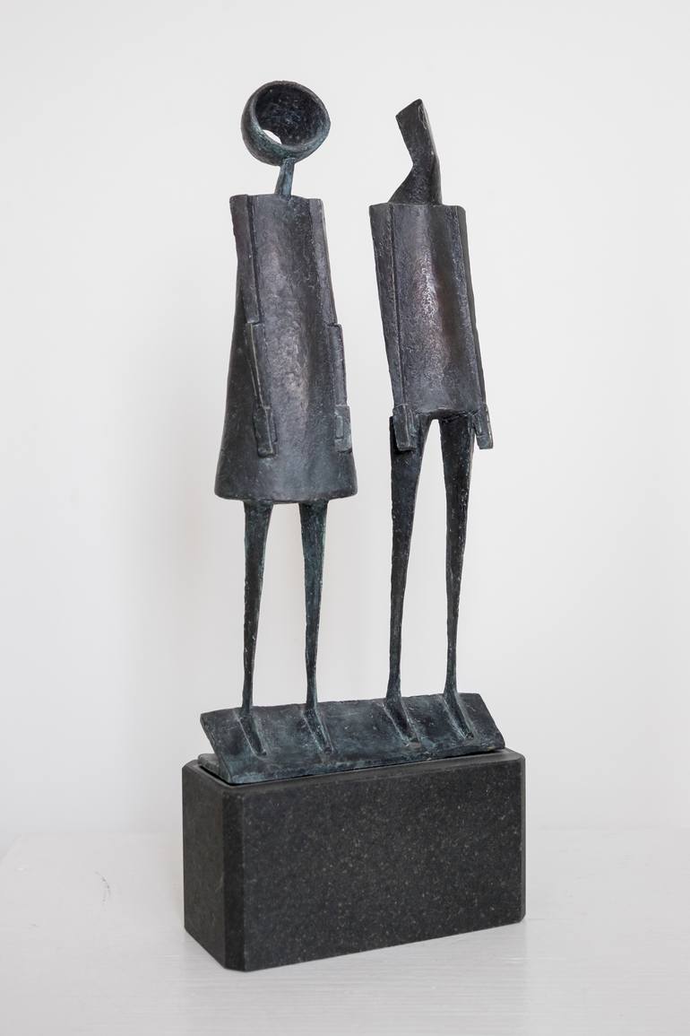 Original Cubism People Sculpture by Daniil Shumikhin