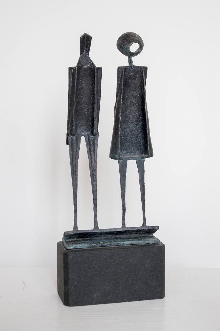 Original Cubism People Sculpture by Daniil Shumikhin