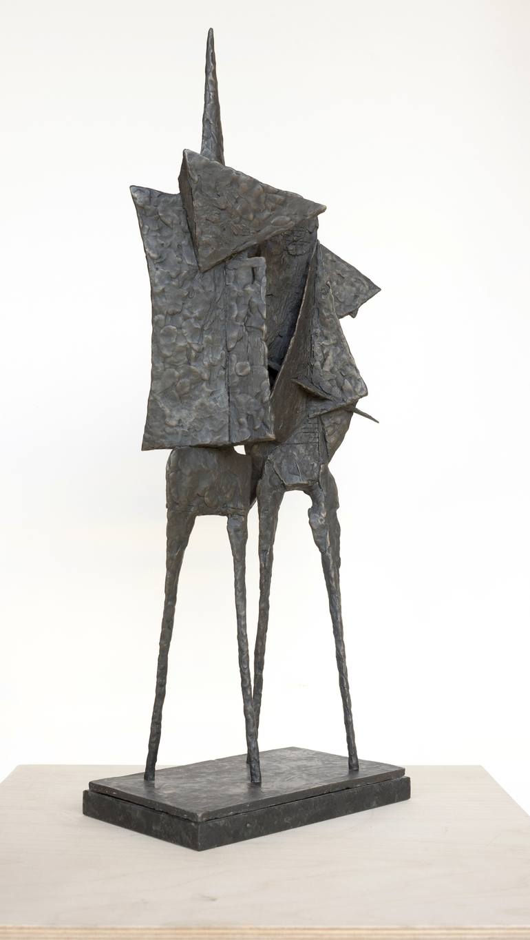 Original Cubism People Sculpture by Daniil Shumikhin