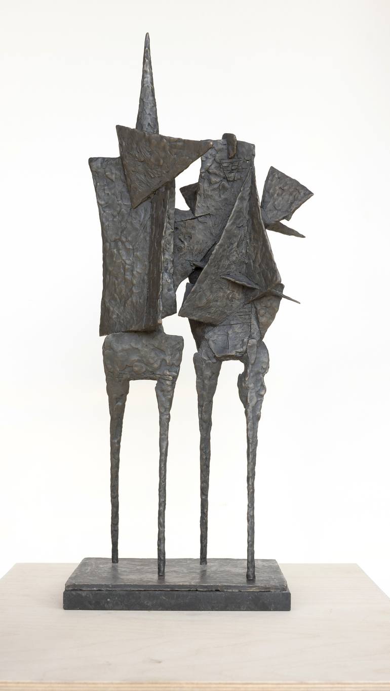 Original Cubism People Sculpture by Daniil Shumikhin