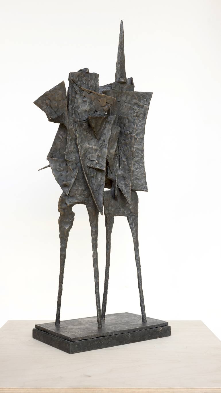 Original Cubism People Sculpture by Daniil Shumikhin