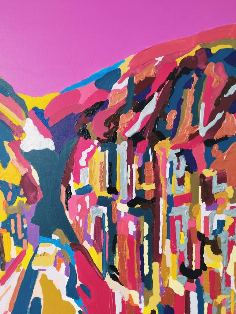 Original Art Deco Cities Painting by Tadeush Zhakhovskyy