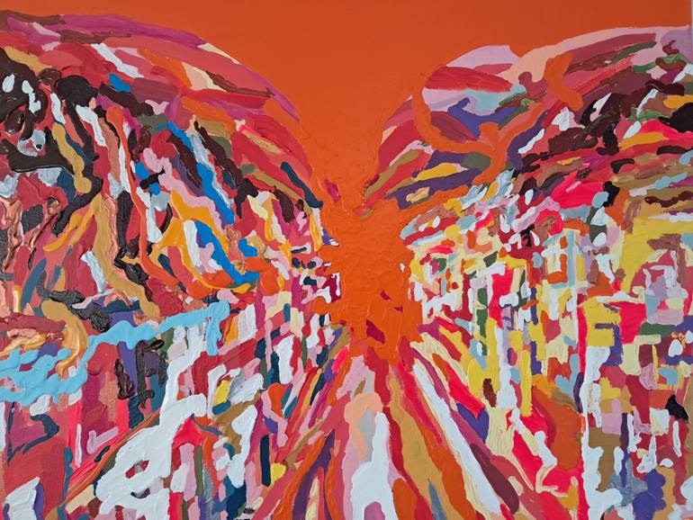 Original Art Deco Cities Painting by Tadeush Zhakhovskyy