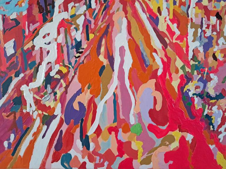 Original Art Deco Cities Painting by Tadeush Zhakhovskyy