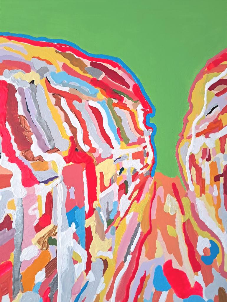 Original Art Deco Cities Painting by Tadeush Zhakhovskyy