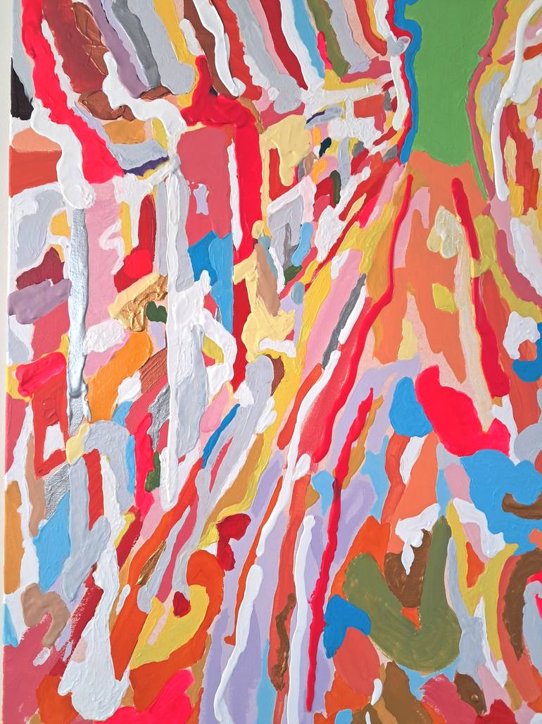 Original Art Deco Cities Painting by Tadeush Zhakhovskyy