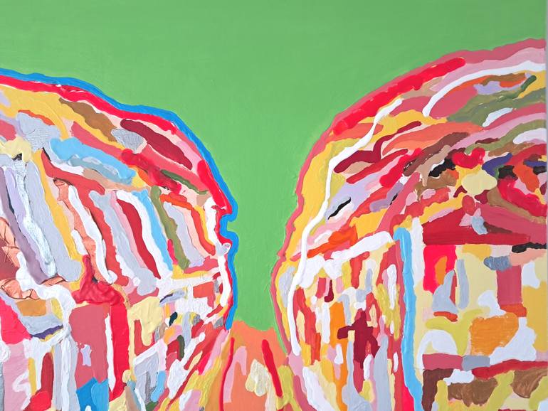 Original Art Deco Cities Painting by Tadeush Zhakhovskyy