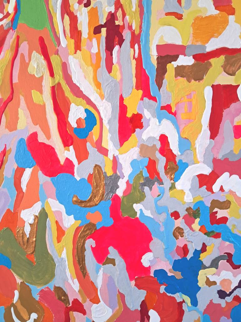 Original Art Deco Cities Painting by Tadeush Zhakhovskyy