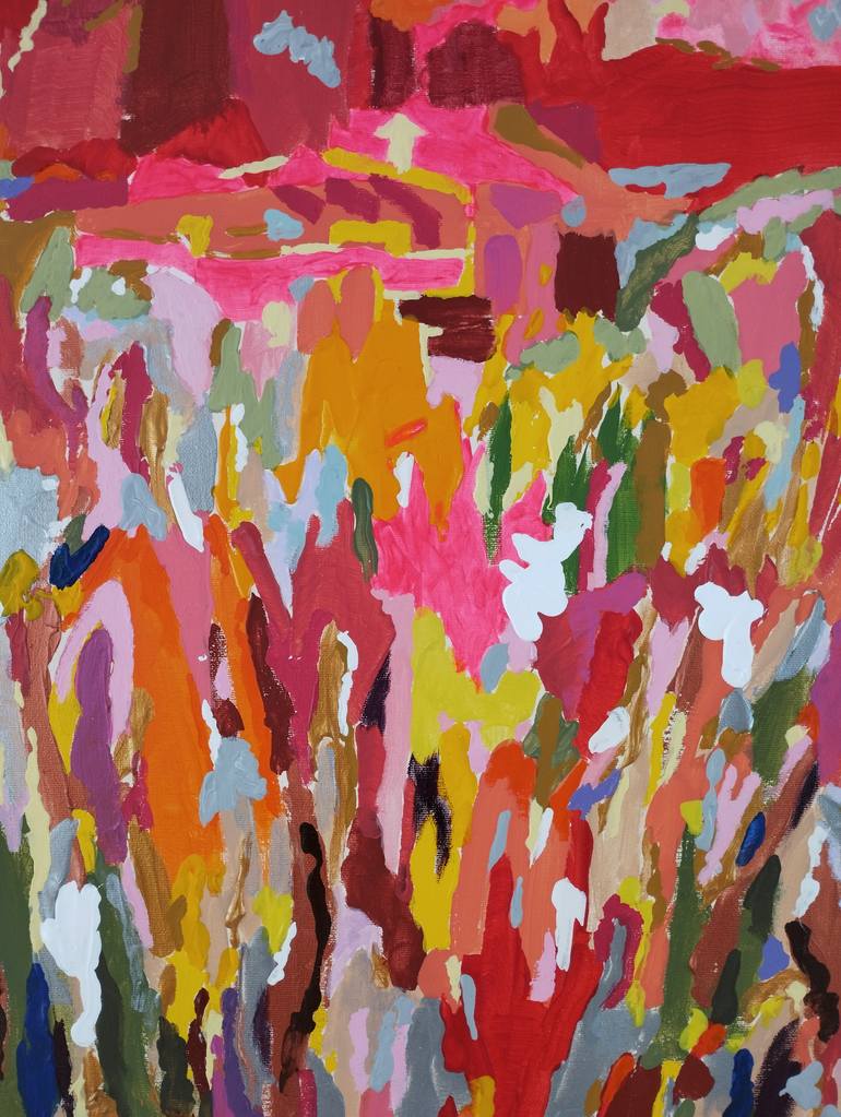 Original Art Deco Landscape Painting by Tadeush Zhakhovskyy