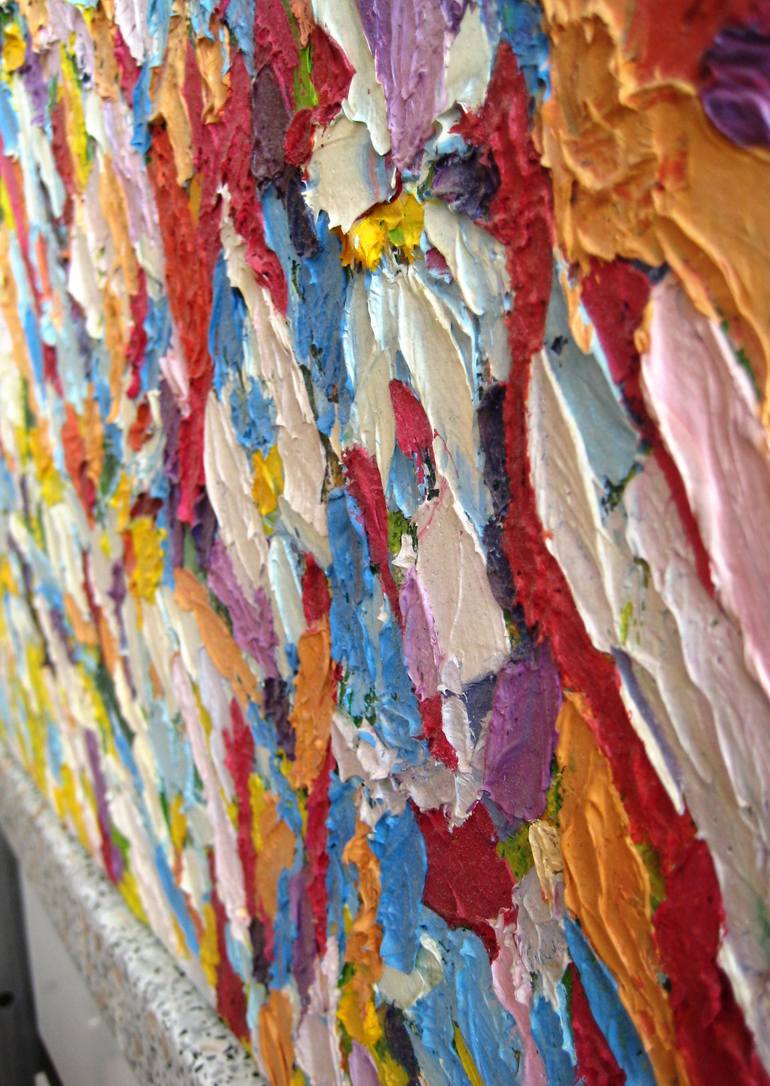 Original Art Deco Floral Painting by Tadeush Zhakhovskyy