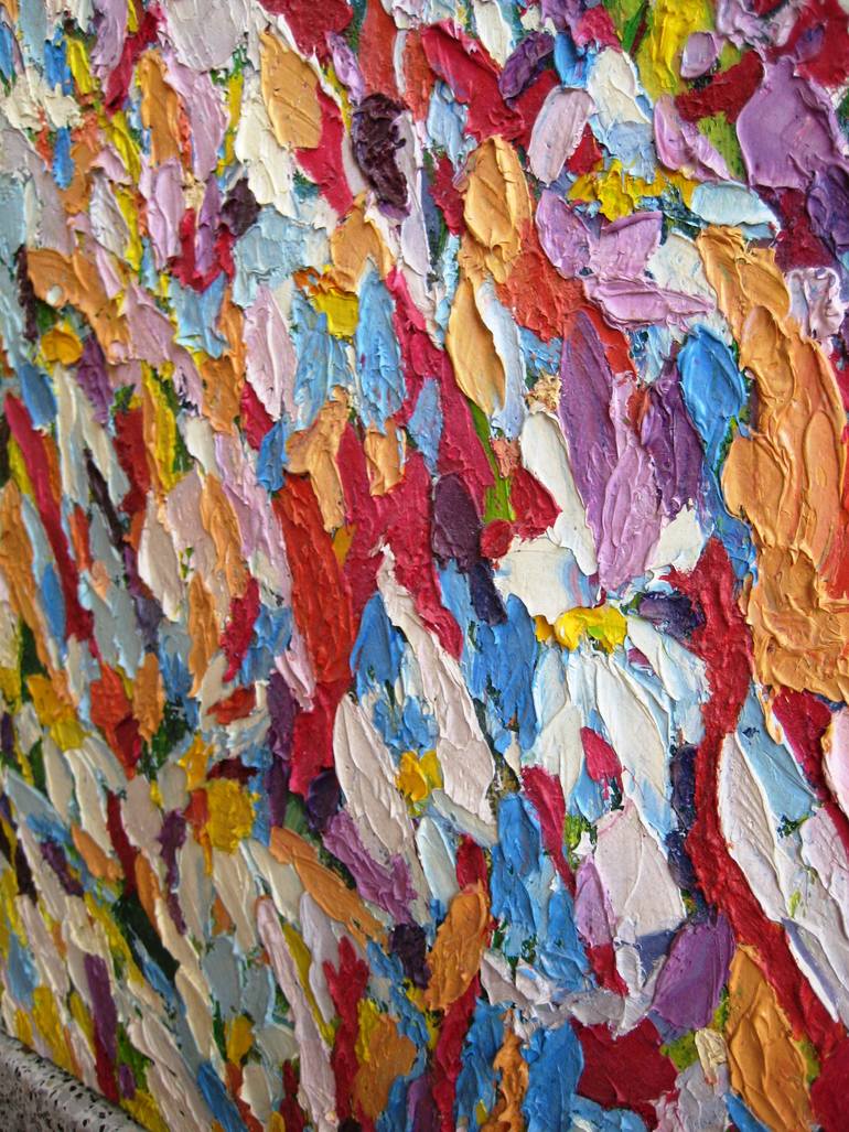 Original Art Deco Floral Painting by Tadeush Zhakhovskyy