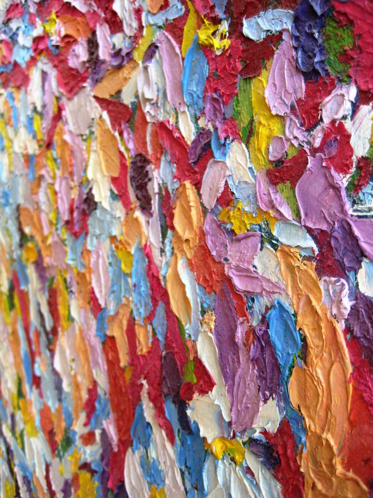 Original Art Deco Floral Painting by Tadeush Zhakhovskyy