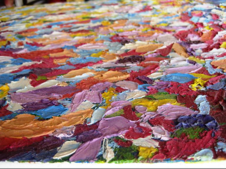 Original Art Deco Floral Painting by Tadeush Zhakhovskyy