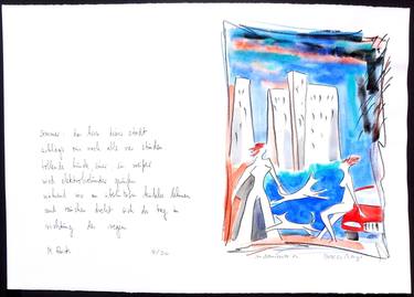 Gouache to a poem by the famous Monika Rinck "summer" #4 thumb