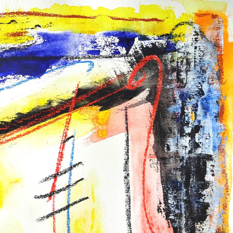 Original Abstract Expressionism Abstract Painting by Volker Mayr
