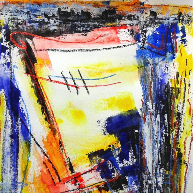 Original Abstract Expressionism Abstract Painting by Volker Mayr