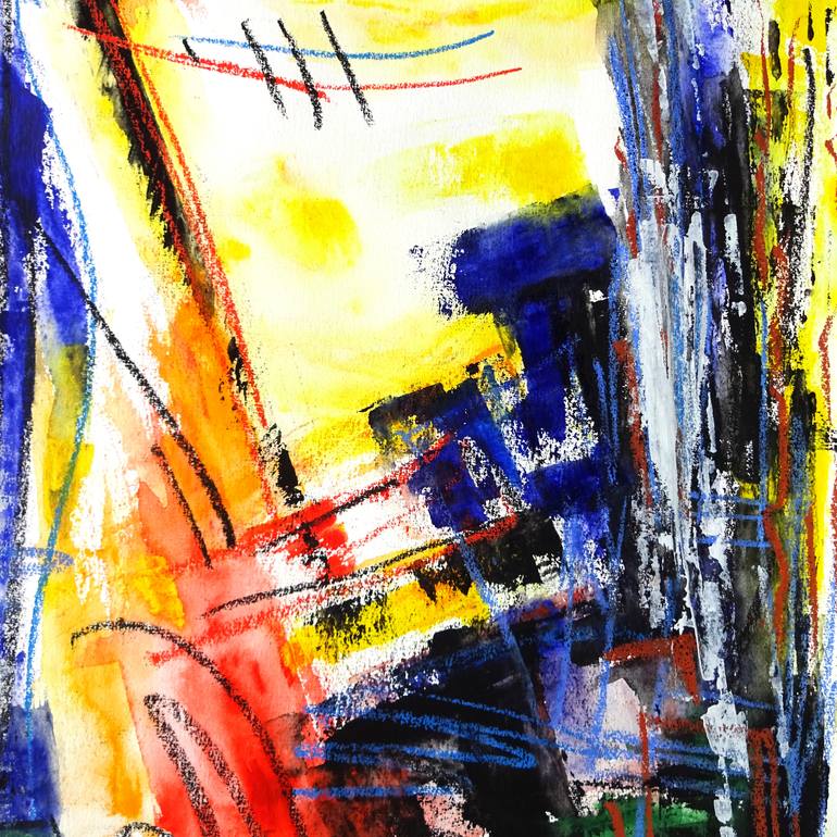 Original Abstract Expressionism Abstract Painting by Volker Mayr