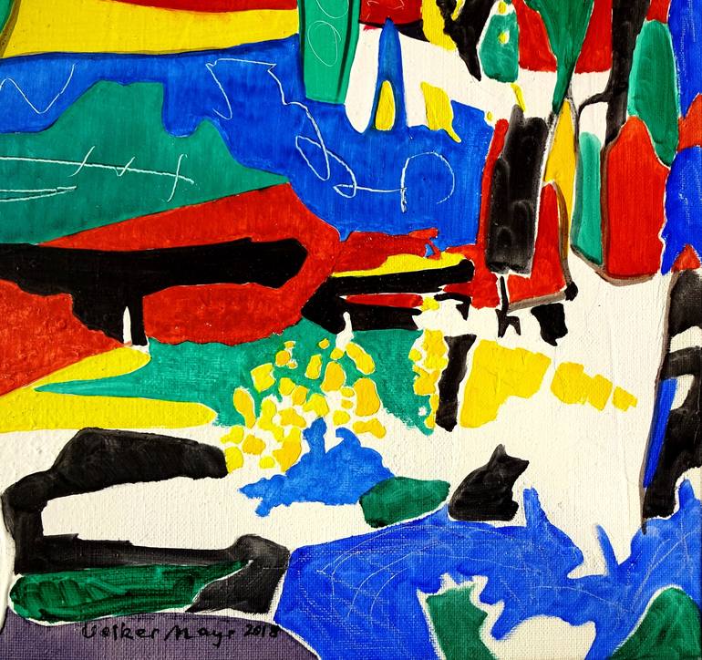 Original Abstract Expressionism Abstract Painting by Volker Mayr