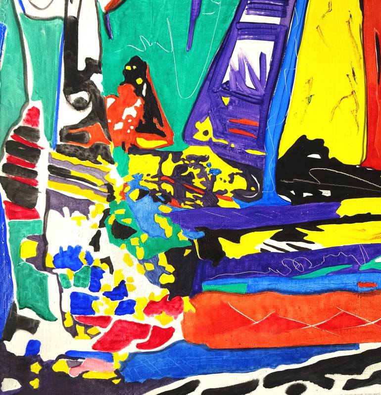 Original Abstract Expressionism Abstract Painting by Volker Mayr