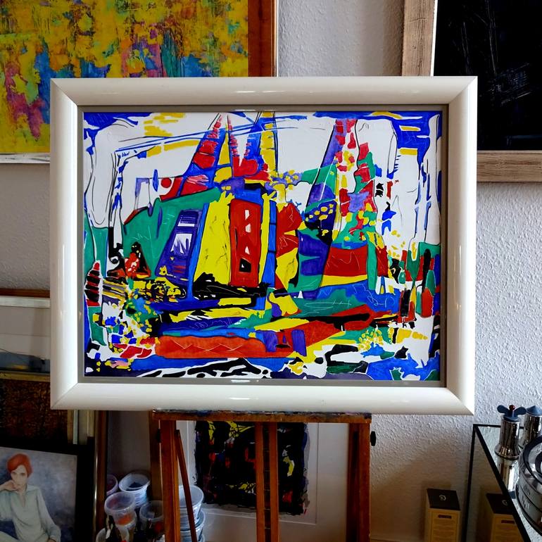 Original Abstract Expressionism Abstract Painting by Volker Mayr